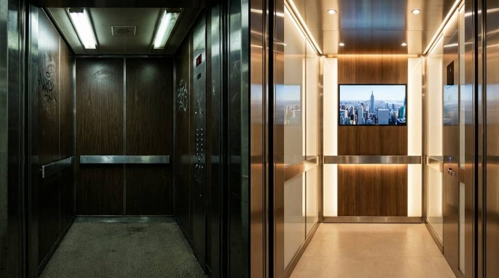elevator interior renovation ROI